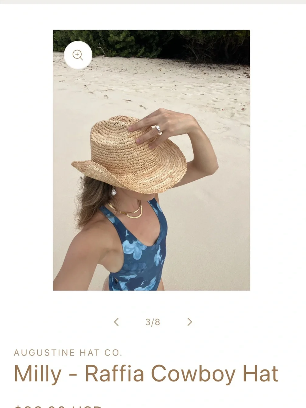Augustine hat co women’s raffia Sun Hats (milly & isla)- Natural (set of 2)